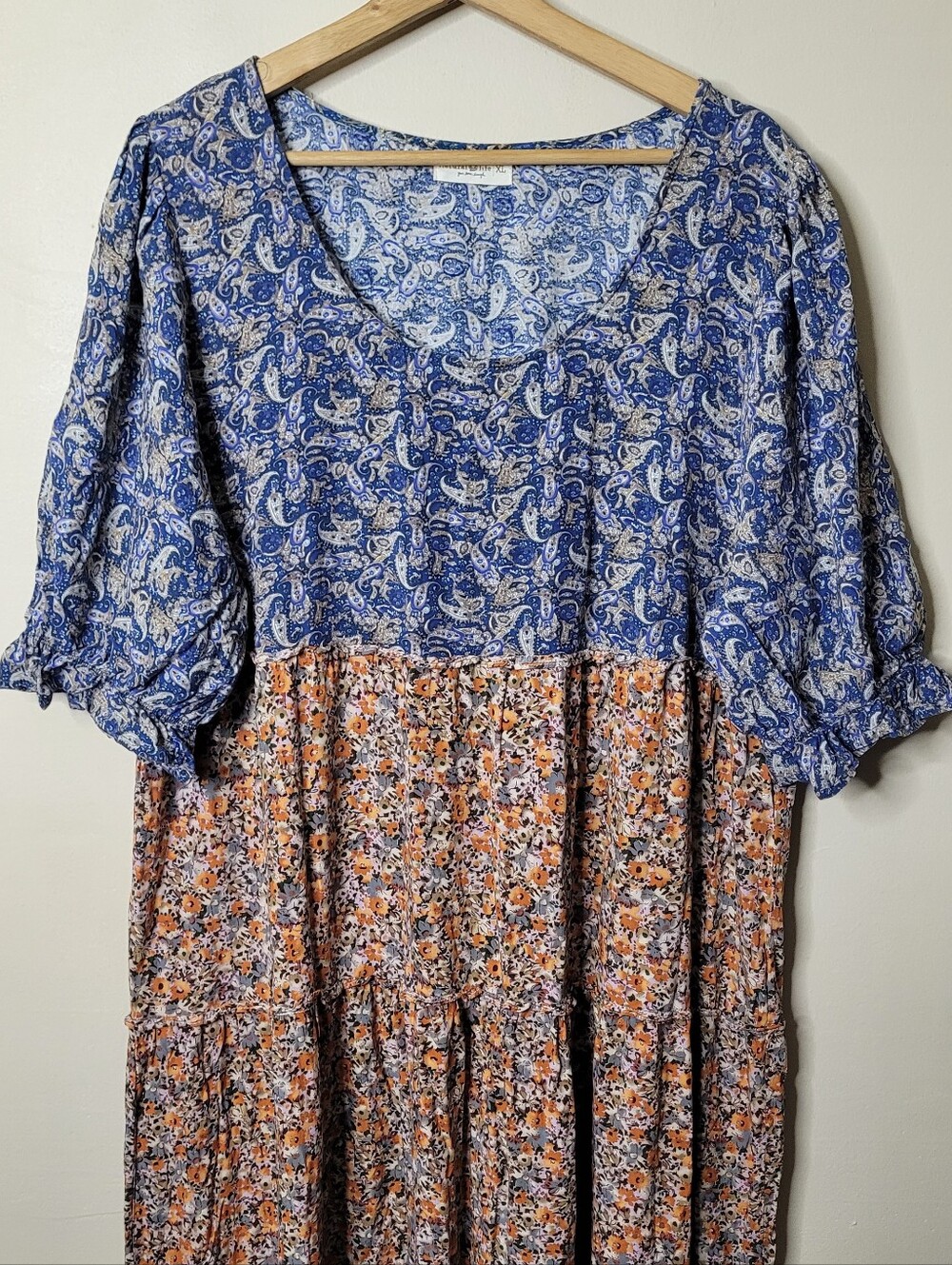 Natural Life Collette Tiered Maxi Dress Size XL - Picture 4 of 10